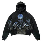 Harajuku Thickened letter print Oversized Hoodie Y2k Goth Hoodies Women Streetwear Tops Sweatshirt grunge Clothes Men Clothing
