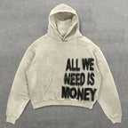 Harajuku Thickened letter print Oversized Hoodie Y2k Goth Hoodies Women Streetwear Tops Sweatshirt grunge Clothes Men Clothing