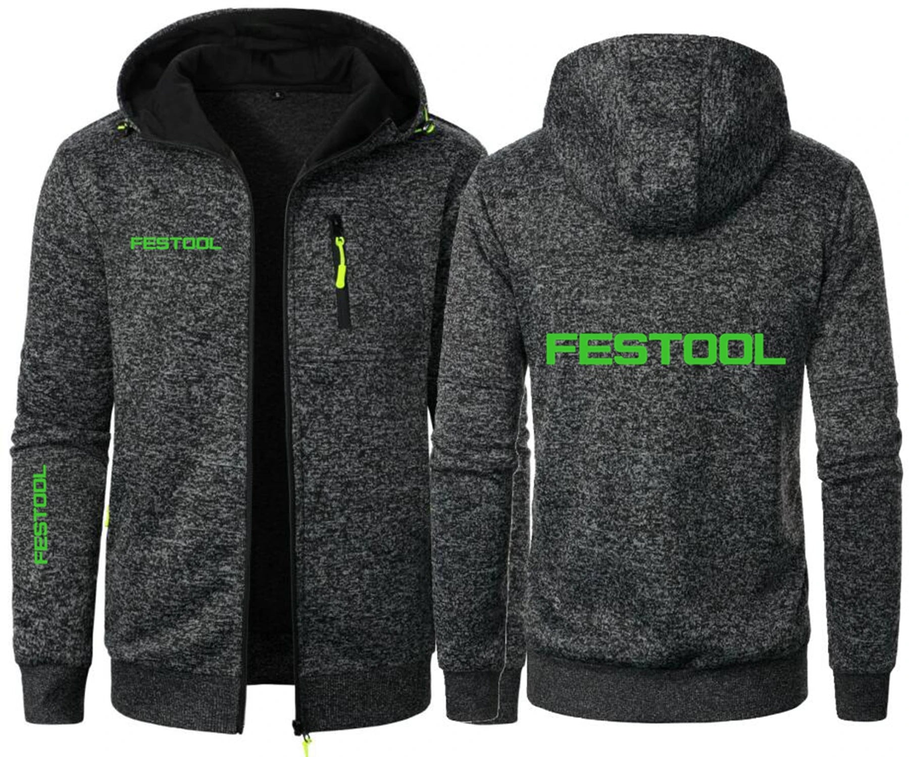 Festool Tools Brand Men's Hoodies Sweatshirts Jacquard Hoodie Fleece Men Hooded Sweatshirt For Male Hoody Man Sweatshirt