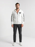 FM - Graphic Print Full Zip Hoodie With Hood